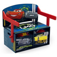 Bancuta cu Birou McQueen-Mobilier 2 in 1 pentru depozitare jucarii Cars Team Delta Children Bancuta cu Birou McQueen-Mobilier 2 in 1 pentru depozitare jucarii Cars Team Delta Children